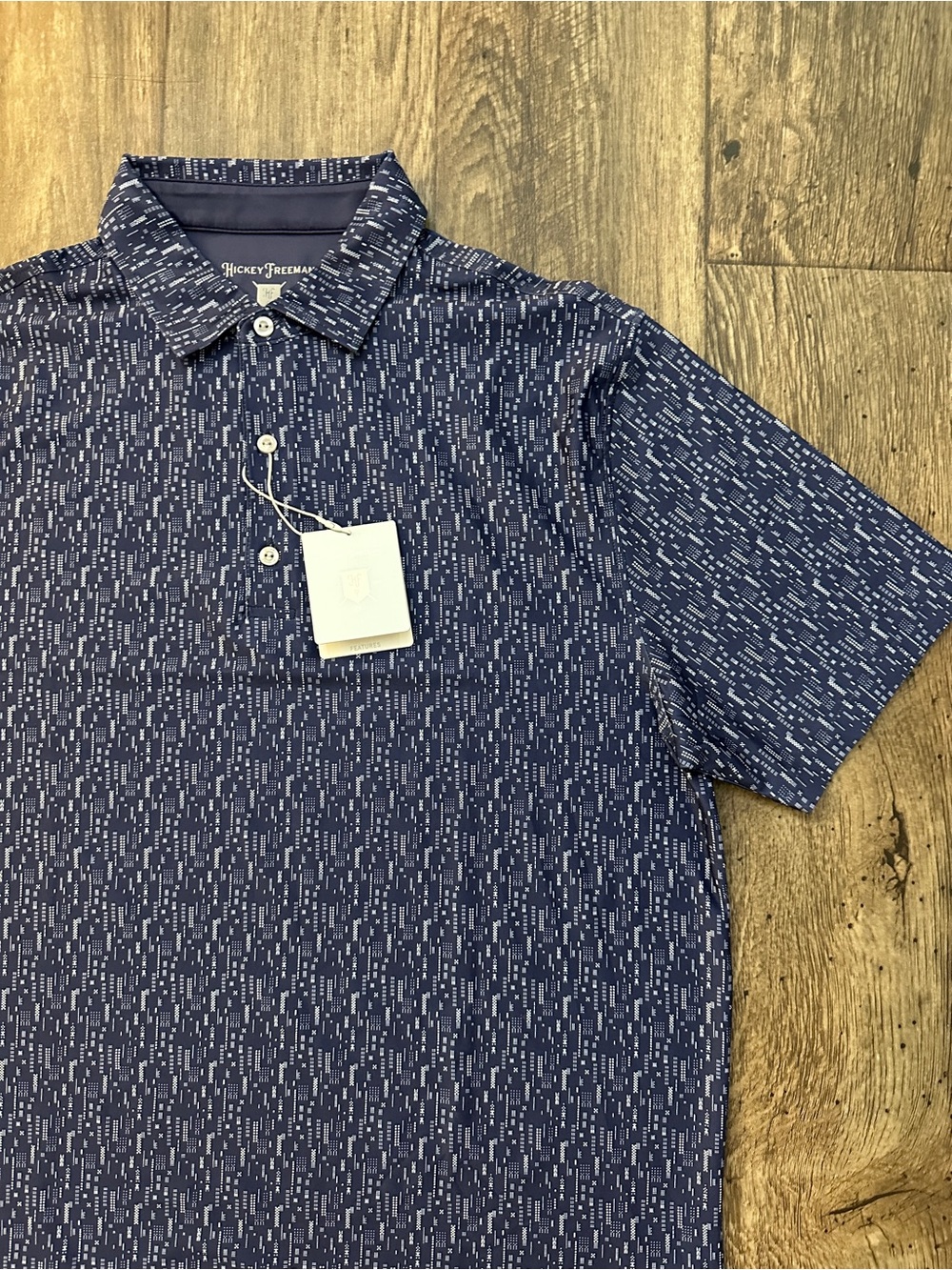 Hickey Freeman Short Sleeve Golf Polo T-Shirt Men’s Size M Navy